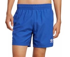 Image of adidas Originals Trefoil Swim Trunks Mens XL Mesh Briefs Essential Solid Blue