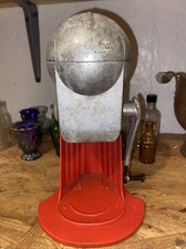 Rival Ice-O-Mat 539 Ice Crusher Crank Handle Metal Made in USA Vintage Red MCM