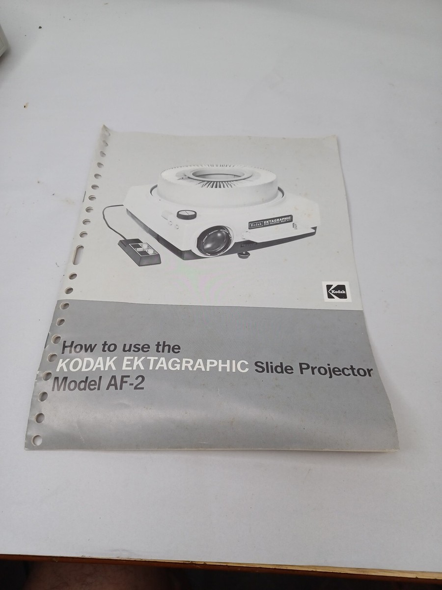 Kodak Carousel AF-2 Ektagraphic Slide Projector Manual Only | eBay