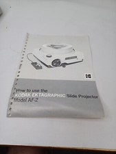 Kodak Carousel AF-2 Ektagraphic Slide Projector Manual Only