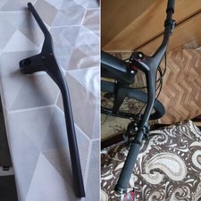 Carbon MTB Handlebar Integrated Stem Mountain Bike Riser Handle Bar 1-1/8" 28.6