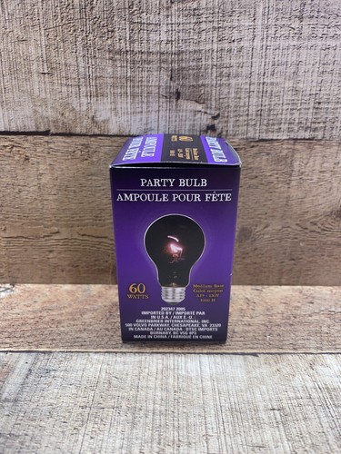 BLACK LIGHT PARTY BULB 60 Watts, NEW IN BOX - Picture 2 of 6