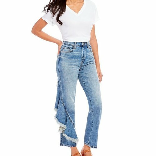 Chelsea \u0026 Violet Side Ruffle Jeans Size 
