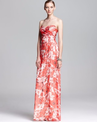white christmas dresses Coral Silky Robe Set Coral, M-L main image 0