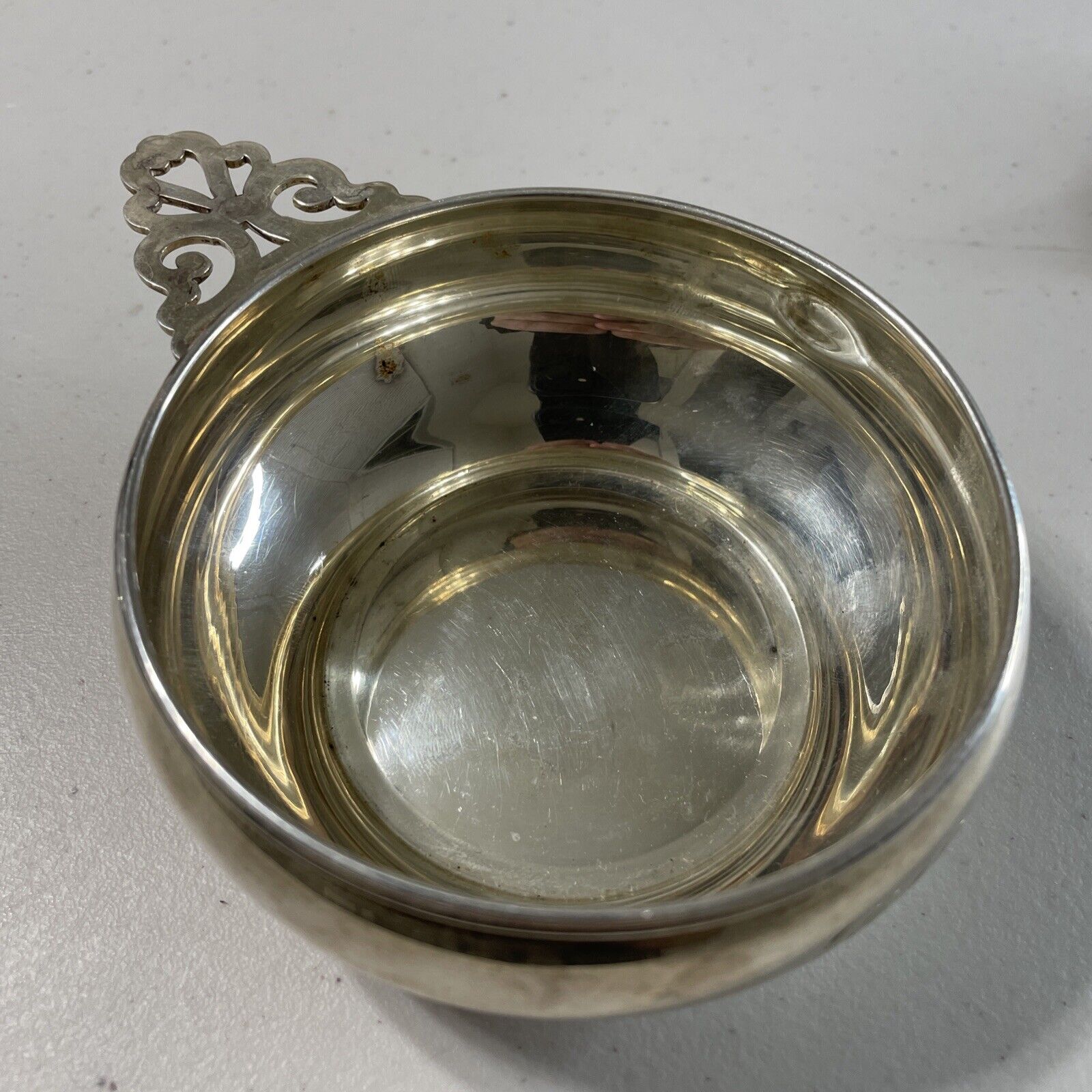 Vintage Preisner Sterling Silver Porringer Bowl Small Handled Di