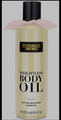Victoria's Secret Weightless Body Oil in Acai Cotton Moisture Complex NEW