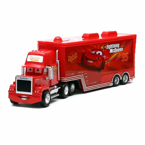 Pixar Cars Lightning McQueen Mack Truck Auto Lkw Car 1:55 Diecast Spielzeug Toy - Bild 4 von 11