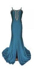 Sales! Turquoise blue Alberto Makali Prom/Evening dress US12/UK14*