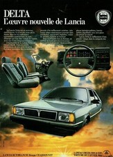  Publicité Advertising 0322 1980  Lancia Autobianchi Chardonnet  oeuvre Delta 