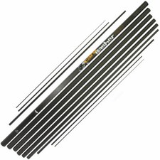 NGT 6FT STALKER BLACK CARP FISHING ROD 2PC 1.8M STALKING