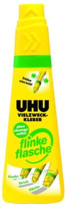 UHU Vielzweckkleber Flinke Flasche 100 g, ohne Lösungsmittel