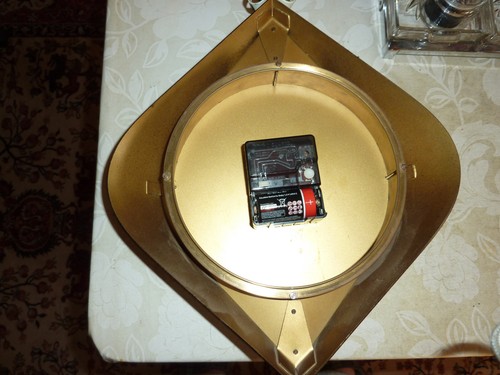 ATLANTA Wanduhr schweres Messinggehäuse 60er Jahre - Bild 4 von 4