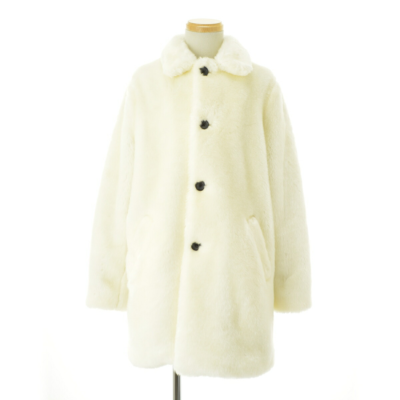 17AW Supreme Hysteric Glamour Faux Fur Jacket Coat White S | eBay 