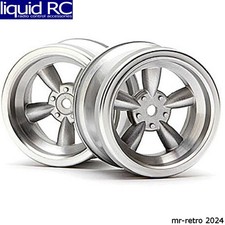 Hpi 3820 Vintage 5-spoke Wheels 31mm Matte Chrome 2 Hpi 3820 Vintage 5-spoke Wheels 31mm Matte Chrome 2