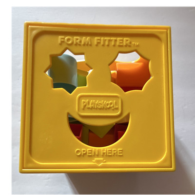 Playskool 18 Piece Form Fitter Shape Sorting Plastic Toy Educational