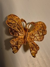 Vintage Nancy Katz Golden Butterfly Shoe/Dress Clip