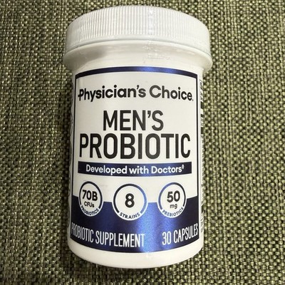 Mens Probiotic Digestive Immune Colon Health Prebiotics & Selenium BB 7/31/2027