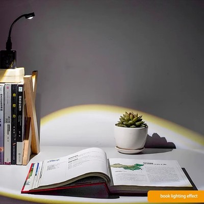 1x USB Sonnenuntergang Lampe LED Regenbogen Neon Nachtlicht Projektor Fotografie Wand Atmos