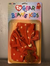 Ty Gear for Beanie Kids - Never Opened - Red Pajamas & Teddy Bear #503