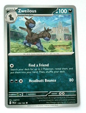 Pokemon Zweilous Card 139/193 Sv02: Paldea Evolved