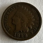1898 Indian Head Small Cent Penny BN Bronze Business Strike Philadelphia KM#90