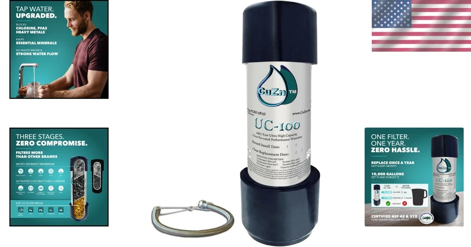 Chlorine Reducing Sink Faucet Water Filter, NSF Certified - Image 2 of 4