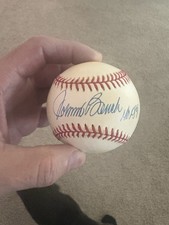Jonny Bench Signed Baseball Inscription HOF 89 Insc Reds