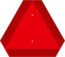 Reflective Slow Moving Vehicle Safety Triangle Sign for Golf Carts and Tractors