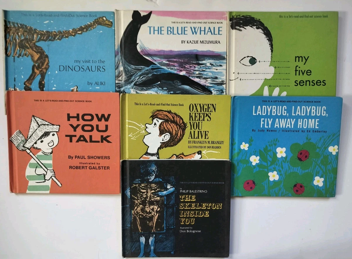 VTG Let's Read And Find Out Science Books Lot (7) CHILDREN'S 1960s