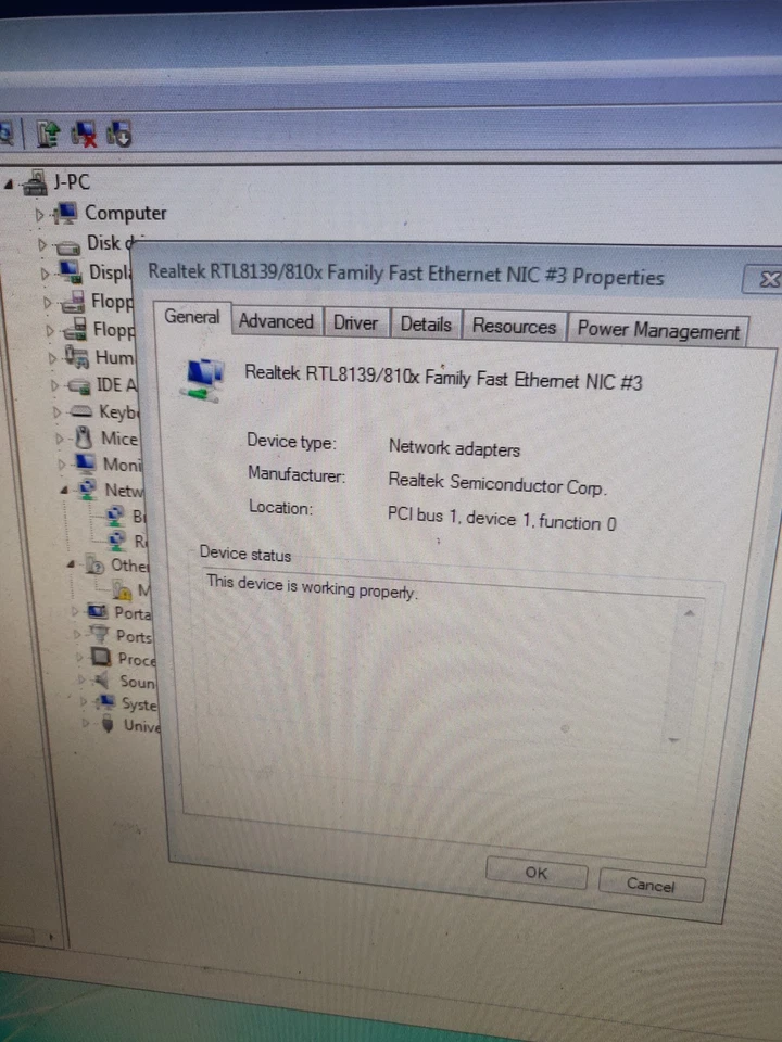 9130TX 10/100Mbps PCI Ethernet Network Card 9CC2800344 (Tested Working) - Image 4 of 4