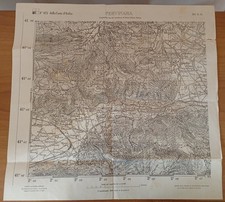 MAPPA ISTITUTO GEOGRAFICO MILITARE CERVINARA ANNI 1910 SCALA 1/25000