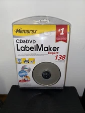 Memorex CD & DVD Label Maker Expert W/138 Labels & ExPressit Software New Sealed