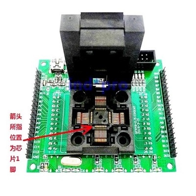 STM32F103 GD32 test stand LQFP48 pin burner support JLINK ST-LINK JTAG SWD *vv