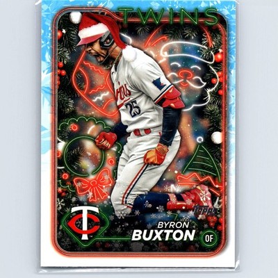2024 Topps Holiday Byron Buxton #H114 Santa Hat Minnesota Twins