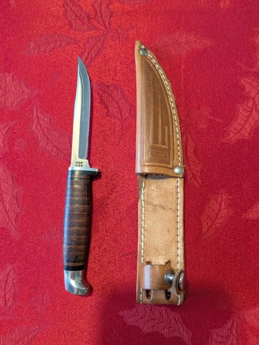 Case XX USA M3F SSP Tested XX Razor Edge fixed blade leather stacked ...