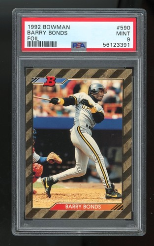 Barry Bonds [Foil] #590 1992 Bowman card