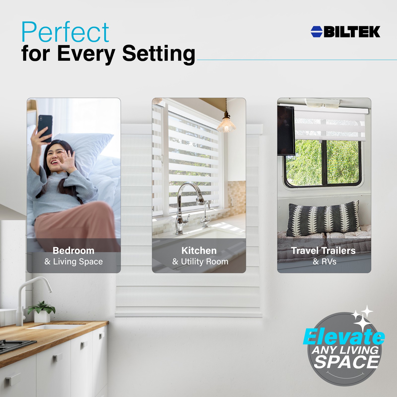 Cordless Window Roller Shades Free-Stop Dual Layer Zebra Blinds - 38"x72"