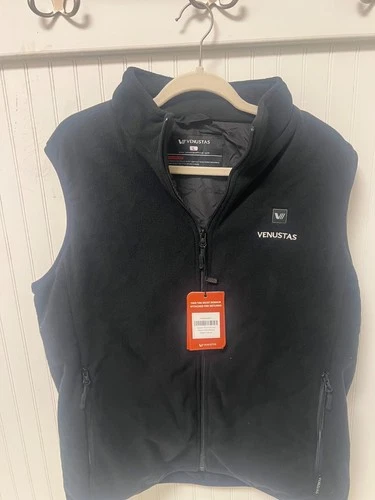 Venustas Heated Fleece Vest Mens L With Battery Pack - product listing photo