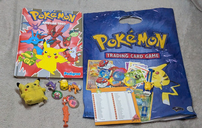 Pokemon Vintage 90er Sammler Konvolut - TCG Figuren Spielzeug Tazos - guter Zustand