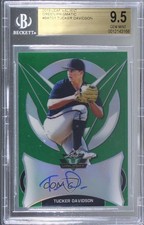 2019 Leaf Valiant Green Prismatic 72/99 Tucker Davidson BGS 9.5 Auto 01pl
