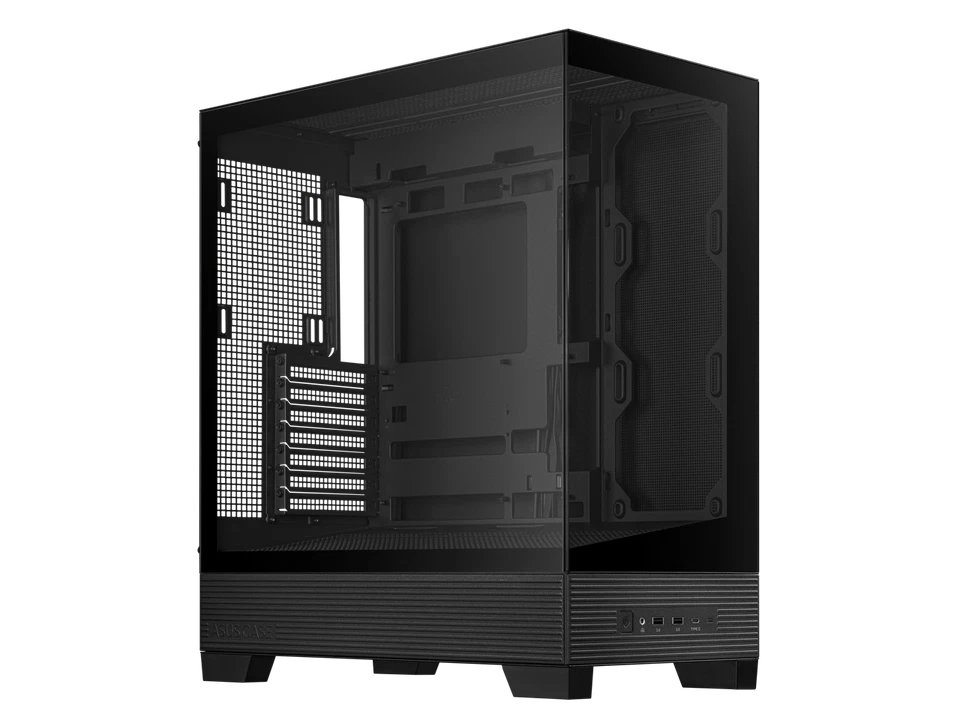 ASUS A31 Black ATX Mid-Tower Gaming Case, Dual-sided tempered glass, Frameless - Image 2 of 4