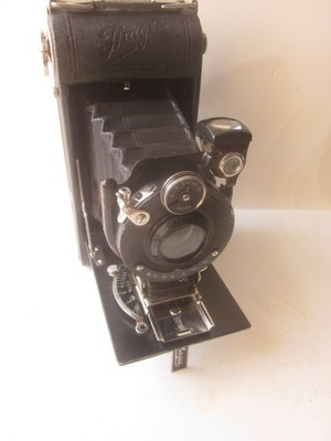 42888 IHAGEE Balgenkamera 6 x 9 Rollfilm Zenith Astigmat 1 : 4,5 f = 10,5cm gut