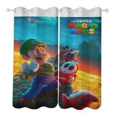 Size Custom Curtains Super Mario. 76 Personalised Bedroom Decor UV Protection
