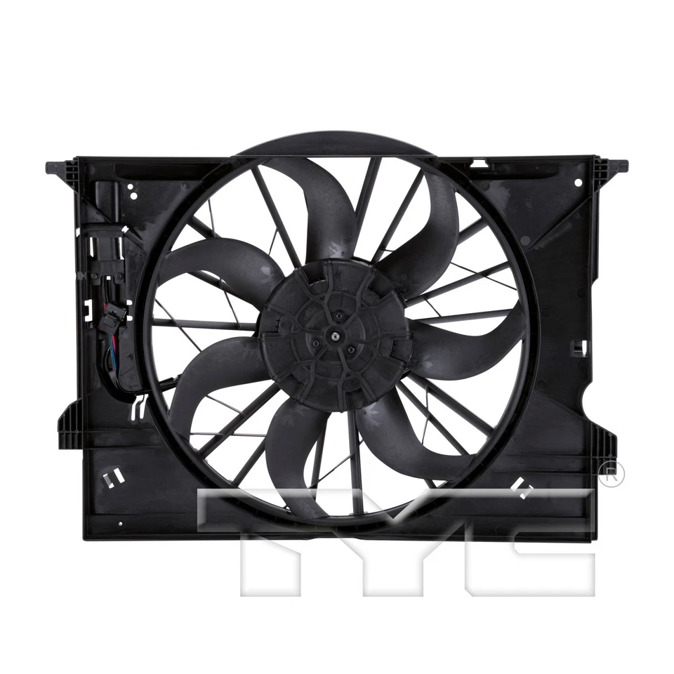 For 2006 Mercedes-Benz CLS500 Dual Radiator and Condenser Fan Assembly TYC - Image 4 of 4