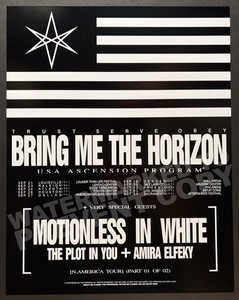 Bring Me the Horizon Tour Poster | eBay