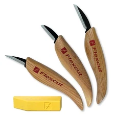 Wood Carving Knives | Starter Set of 3 Woodcarving Knives | 1095 High Carbon ...