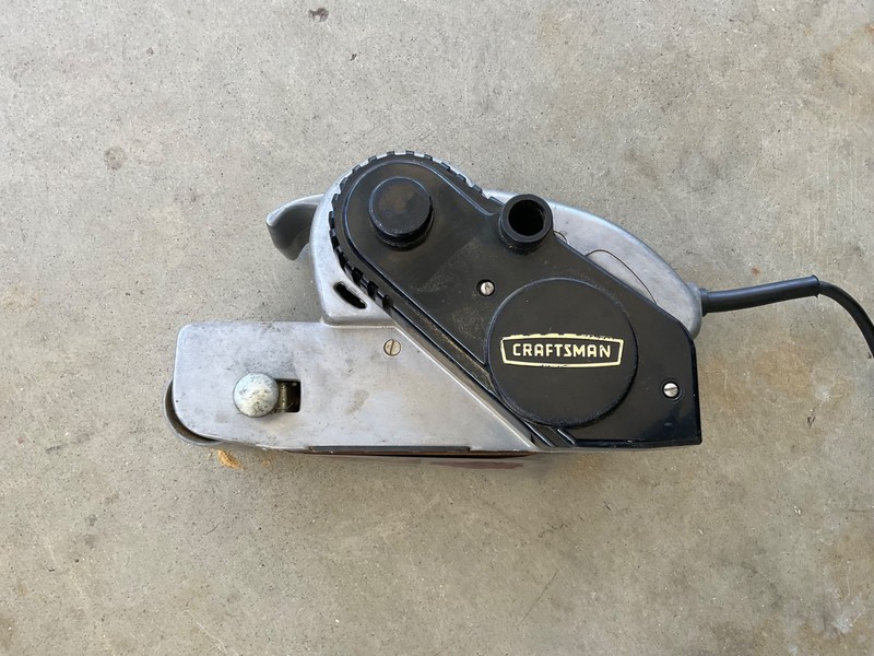 USED CRAFTSMAN BELT SANDER 4" X 24” HEAVY DUTY VINTAGE -DEVELOPS   1 H.P.