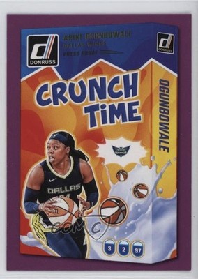 2025 Panini Donruss WNBA Crunch Time Press Proof Purple Arike Ogunbowale #1 15wb