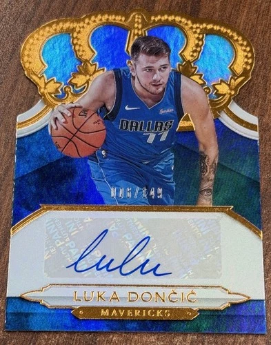 2018-19 Panini Crown Royale Luka Doncic RC Rookie Auto /149 Mavericks Lakers