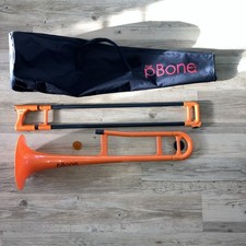 Jiggs pBone Bb Trombone orange Case & Mouthpiece. Used, good condition 